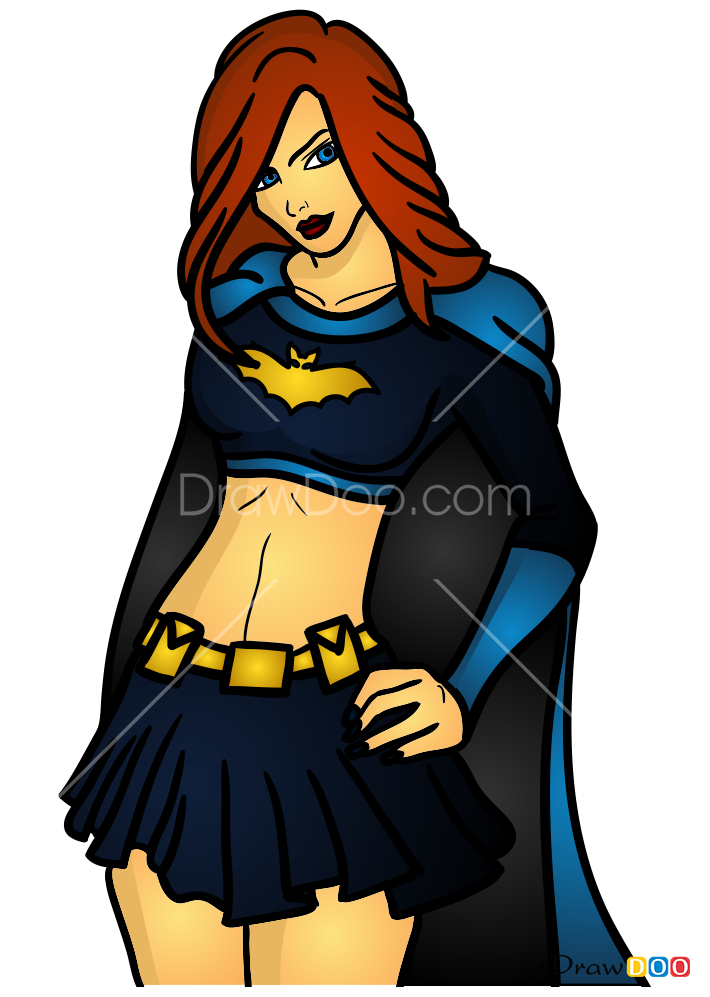 How to Draw Bat Girl, Superheroes Women